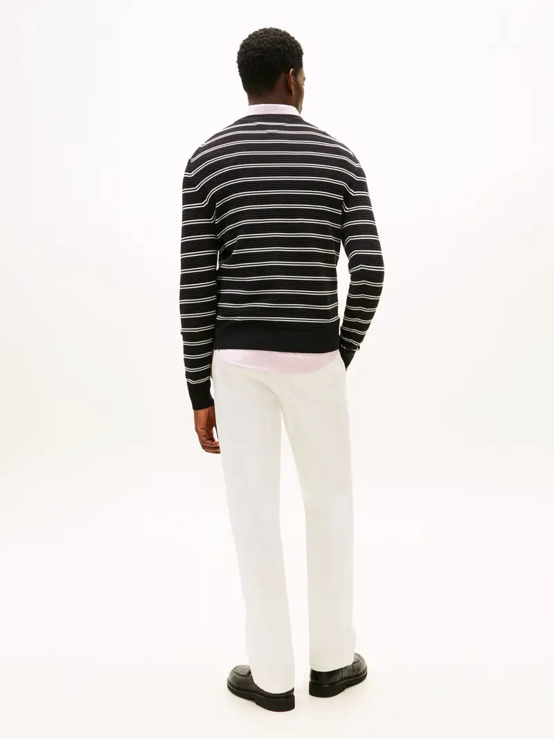 Pullover SEASONAL nero / bianco miniatura 3