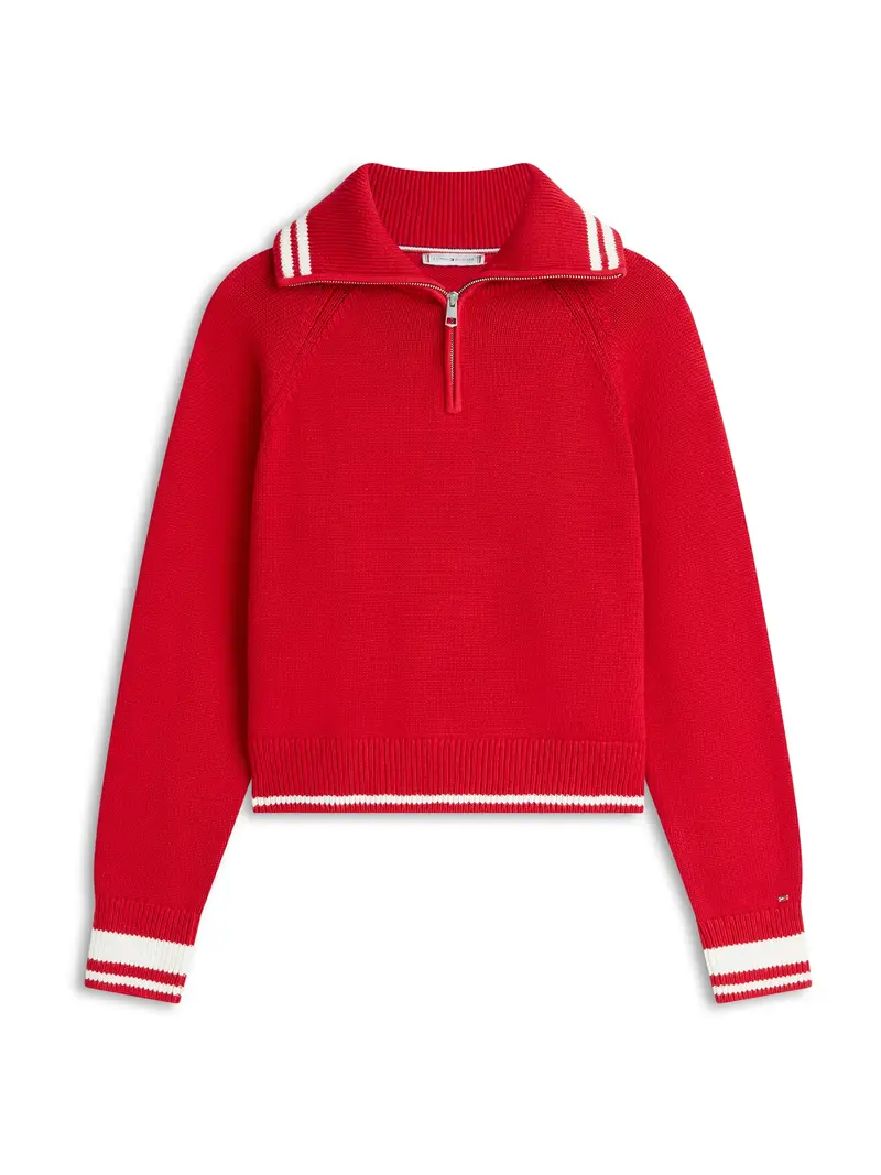 Pullover Varsity rosso / bianco