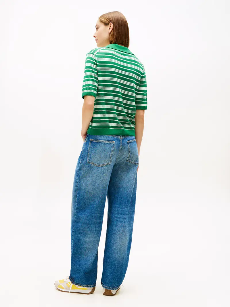 Pullover verde / bianco miniatura 3