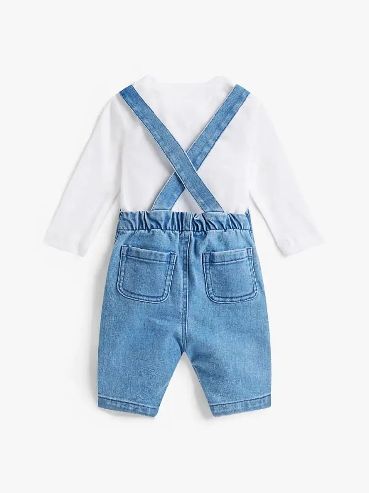 salopette neonato mini logo miniatura 2