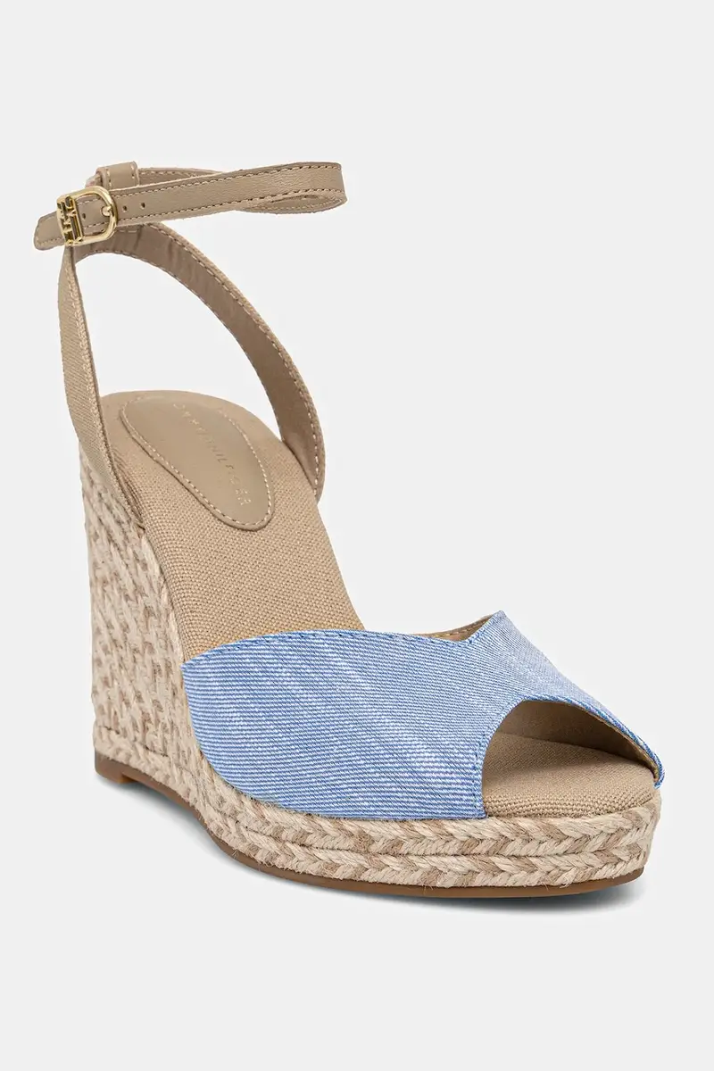 sandali CHAMBRAY HIGH WEDGE ESPADRILLE colore blu FW0FW08588