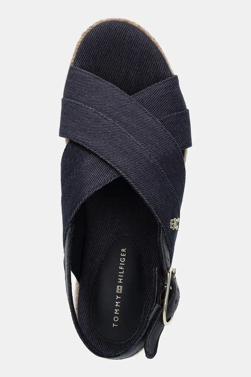 sandali DENIM ESPADRILLE PLATFORM SANDAL donna colore blu navy FW0FW08669 miniatura 4