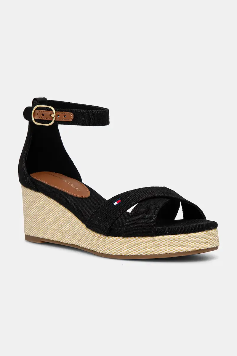 sandali FLAG CRISS-CROS MID WEDGE ESPAD colore nero FW0FW08481