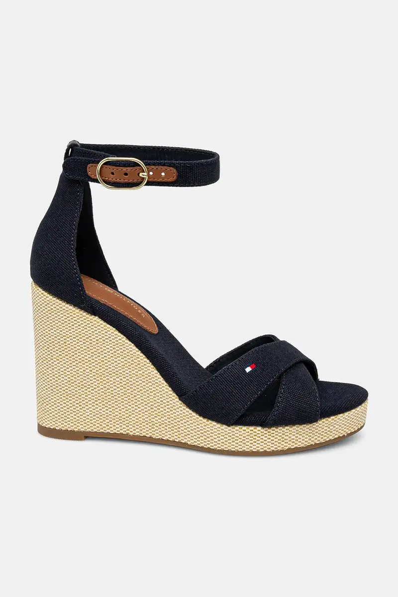 sandali FLAG HIGH WEDGE ESPAD CRISSCROSS colore blu navy FW0FW08661 miniatura 2
