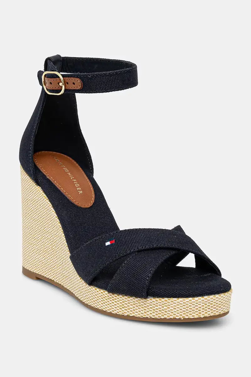 sandali FLAG HIGH WEDGE ESPAD CRISSCROSS colore blu navy FW0FW08661