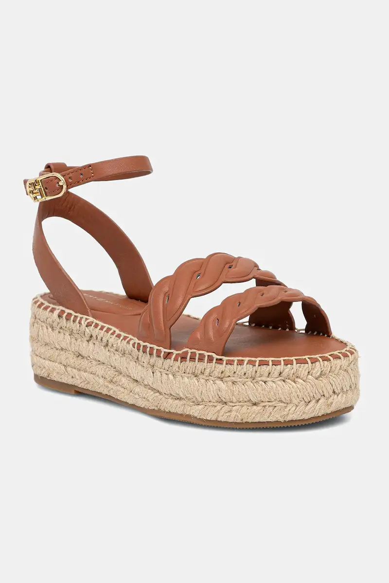 sandali in pelle LEATHER ROPE REAL ESPAD SANDAL donna colore marrone FW0FW08496