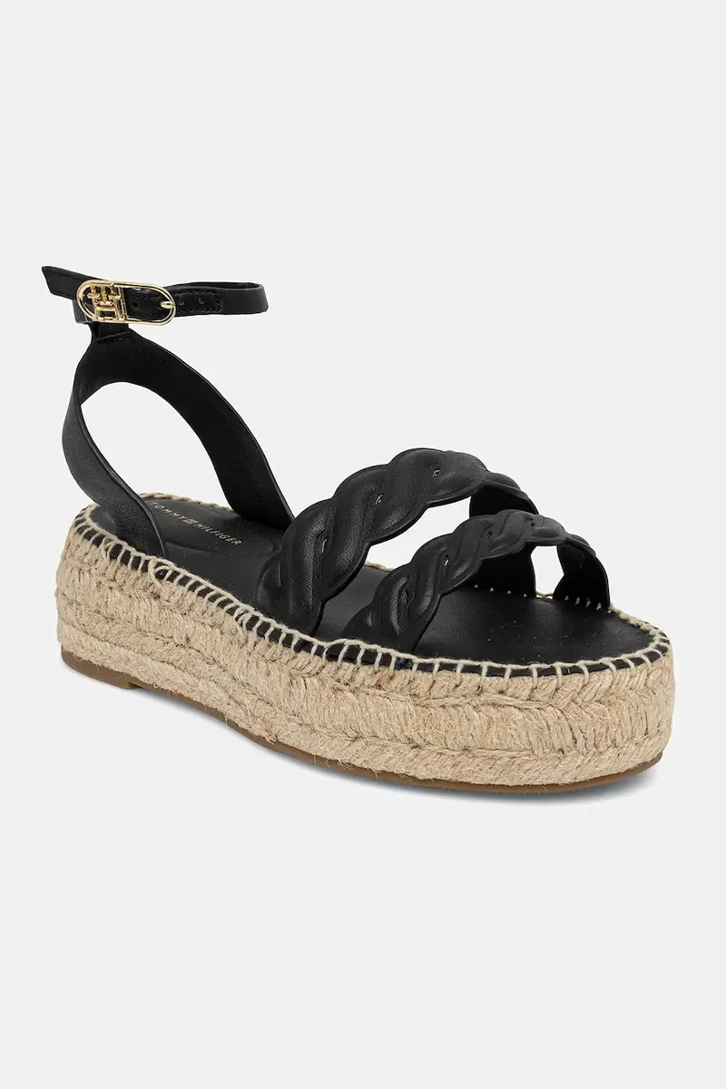 sandali in pelle LEATHER ROPE REAL ESPAD SANDAL donna colore nero FW0FW08496