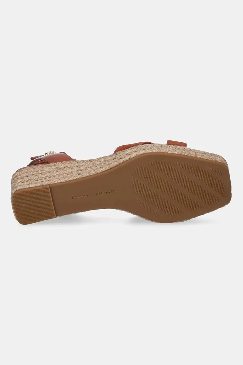 sandali in pelle LEATHER & SUEDE MID WEDGE ESPAD colore marrone FW0FW08804 miniatura 5