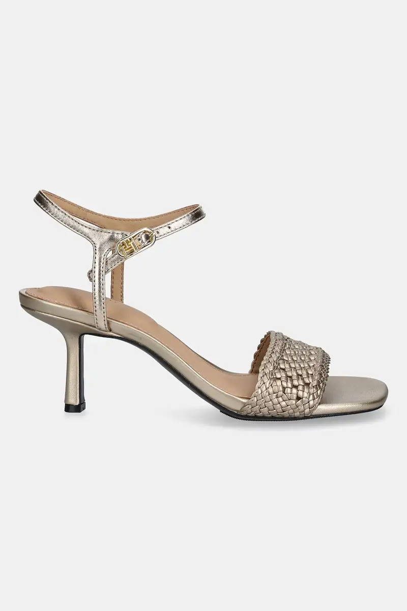 sandali METALLIC LTHR KITTEN SANDAL colore oro FW0FW08611 miniatura 2