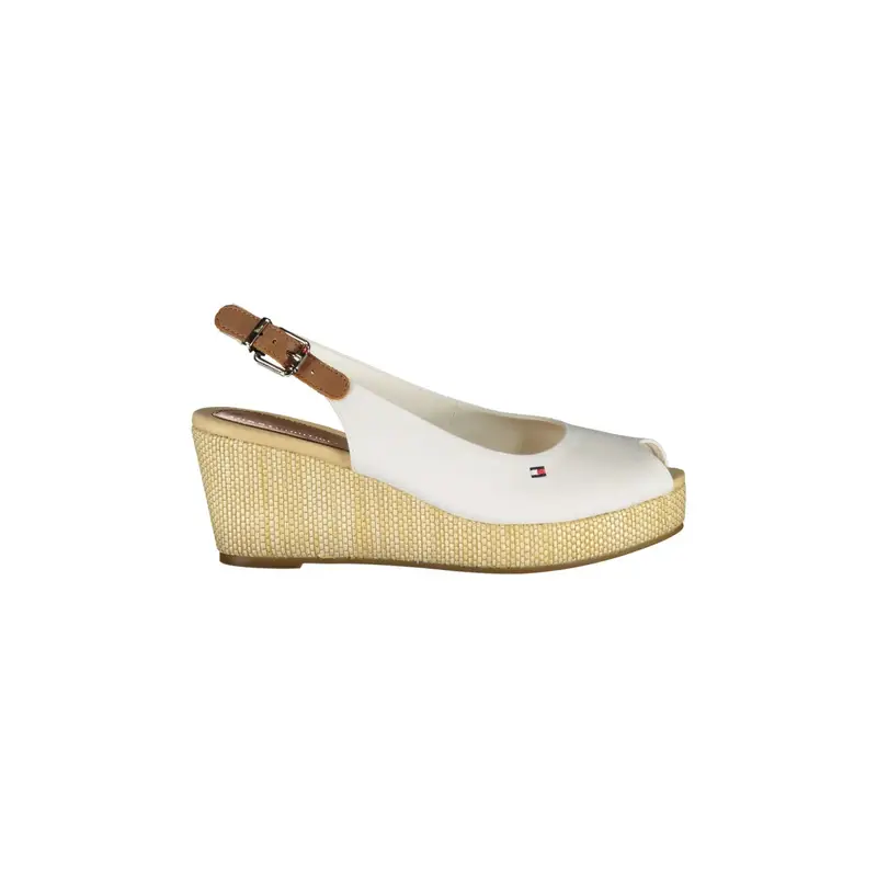 Sandali Pelle Sandali Donna Bianco Tacco 7 cm Logo
