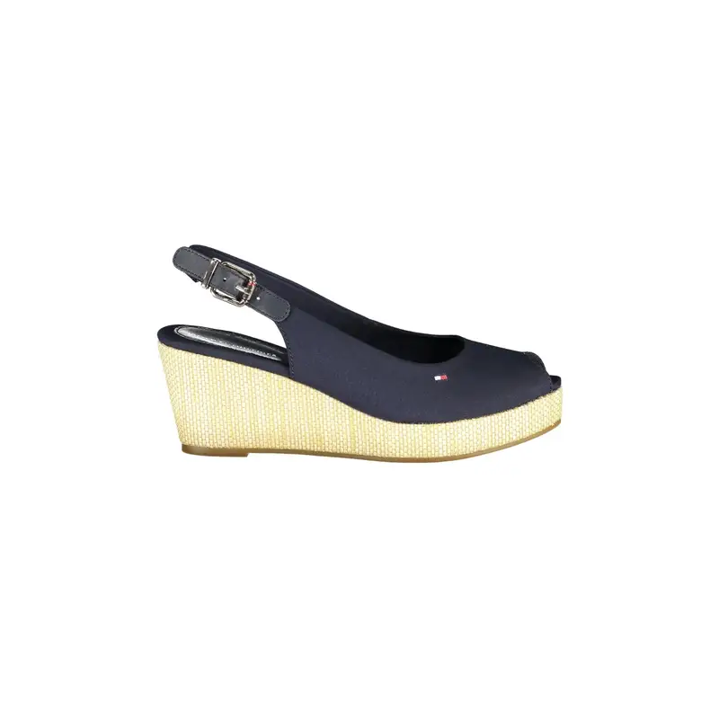 Sandali Pelle Sandali Donna Blu Tacco 7 cm Logo