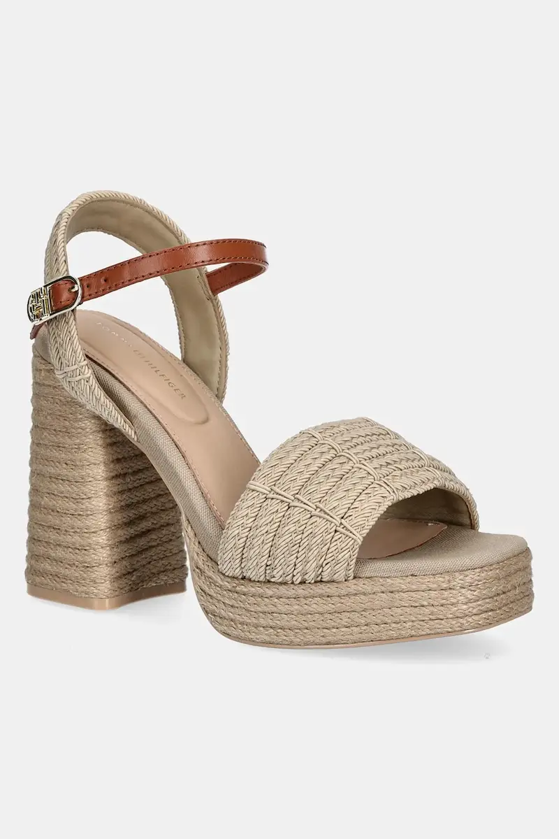 sandali ROPE HEEL PLATFORM SANDAL colore beige FW0FW08425