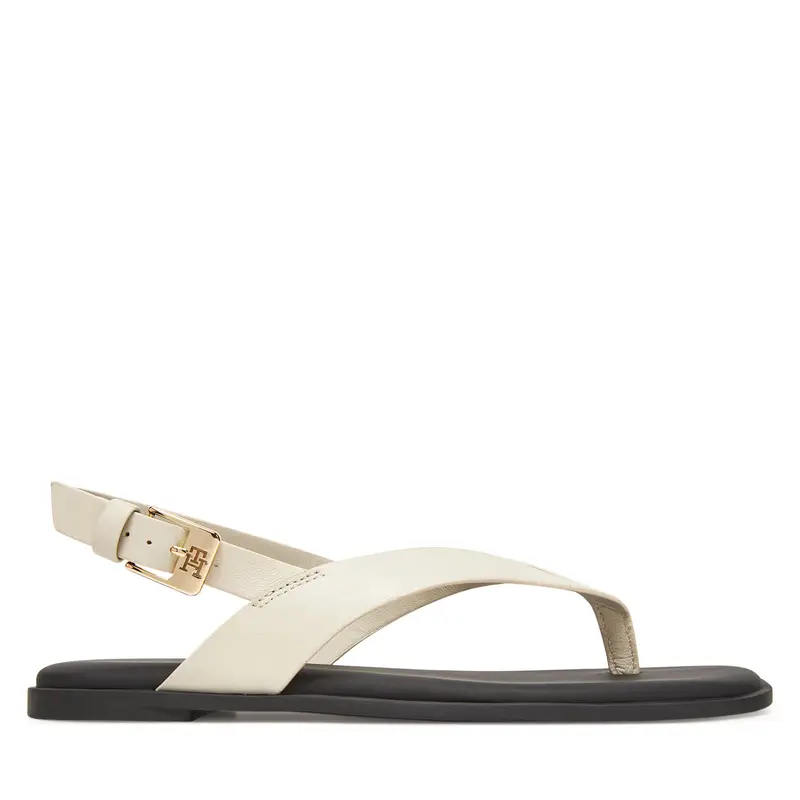 Sandali Tommy Hilfiger Color Block Thong Flat Sandal FW0FW08883 Écru Écru