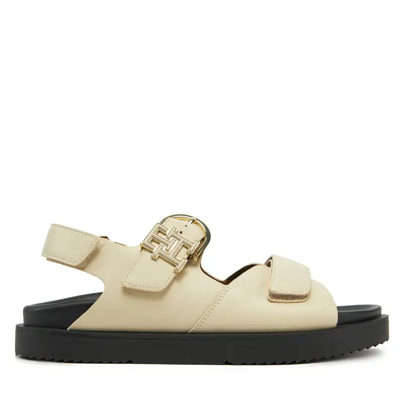 Sandali Tommy Hilfiger Leather Sporty Sandal FW0FW08799 Écru Écru