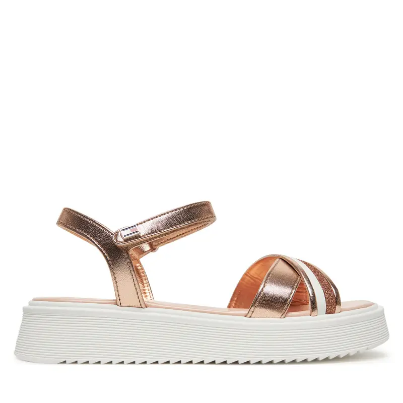Sandali Tommy Hilfiger Sandal T4A2-33800-0569 S Oro rosa