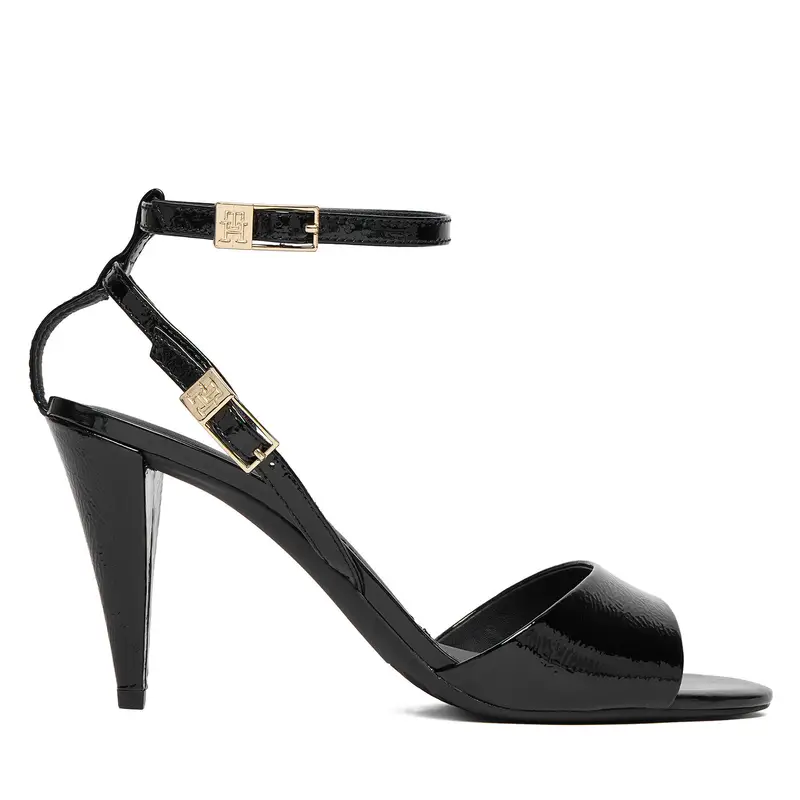 Sandali Tommy Hilfiger Th Elegant Patent Sandal FW0FW08961 Nero