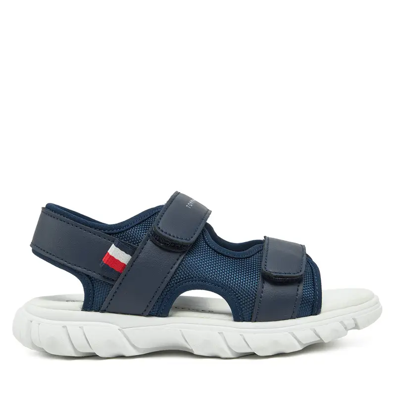 Sandali Tommy Hilfiger Velcro Sandal T1B2-33898-1591 S Blu scuro