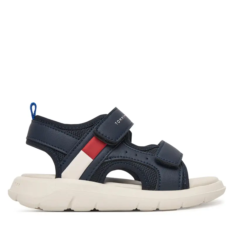 Sandali Tommy Hilfiger Velcro Sandal T1B2-34386-1591 Blu scuro