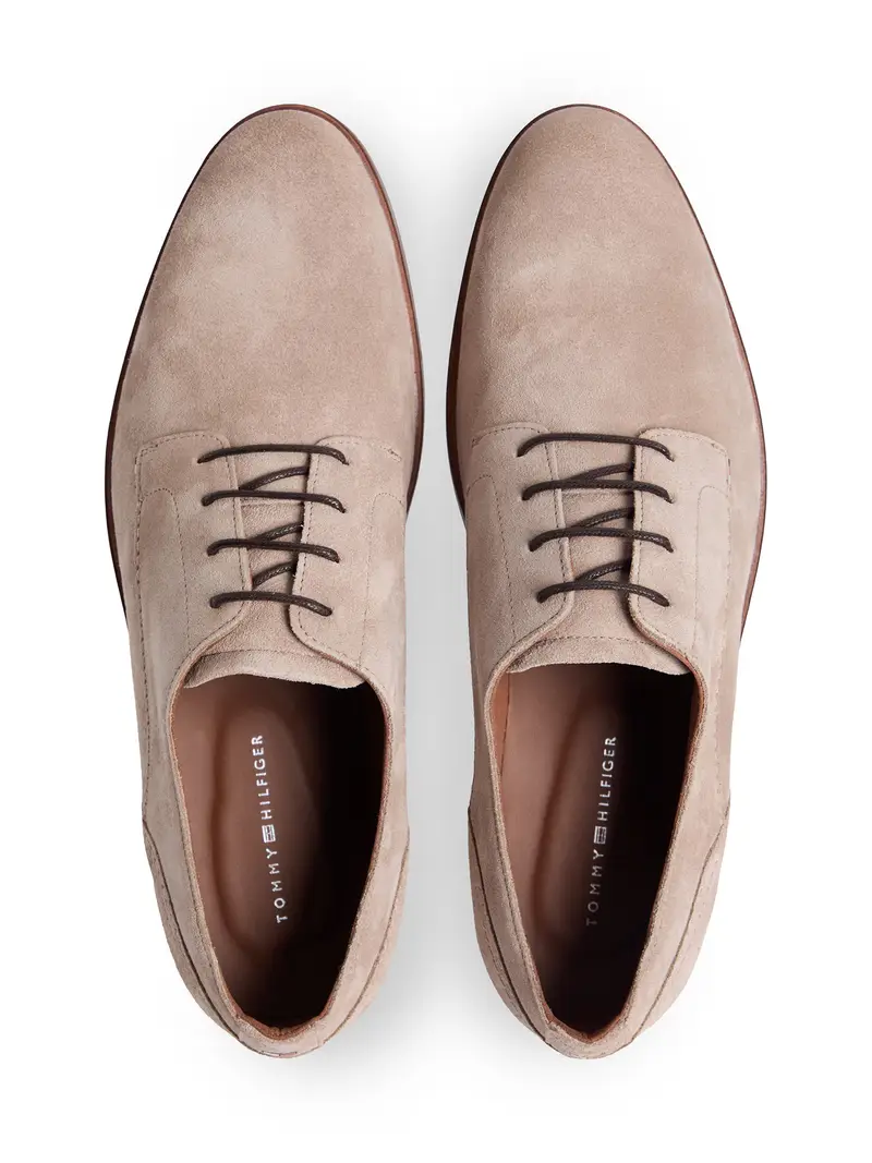 Scarpa stringata beige miniatura 3