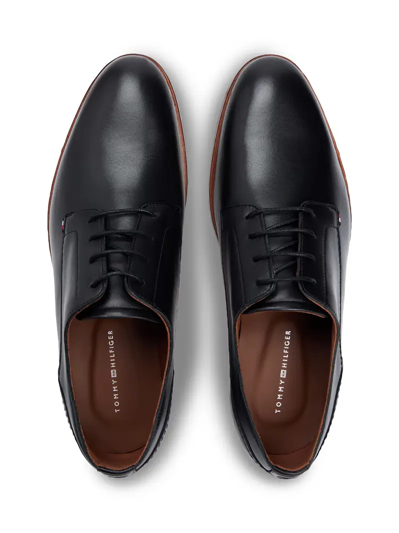 Scarpa stringata nero miniatura 3