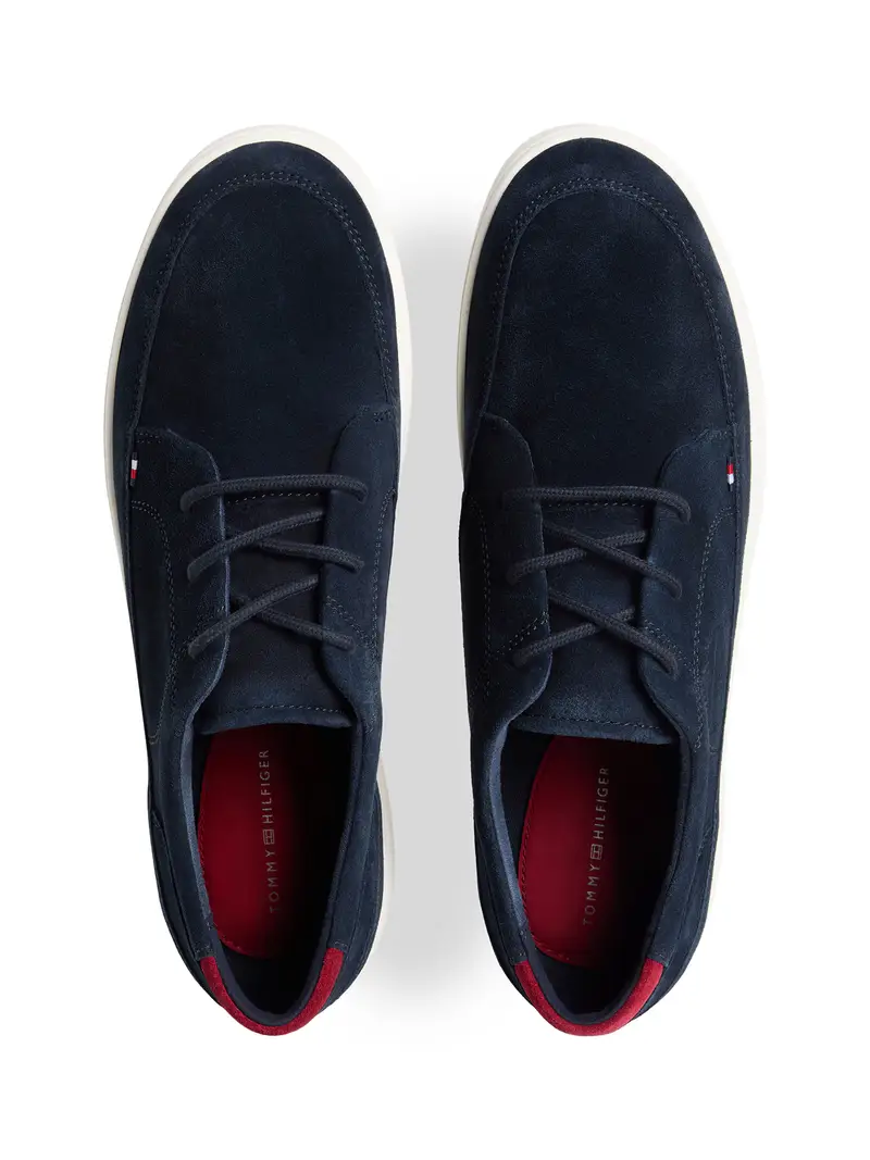 Scarpa stringata sportiva navy / rosso sangue miniatura 3
