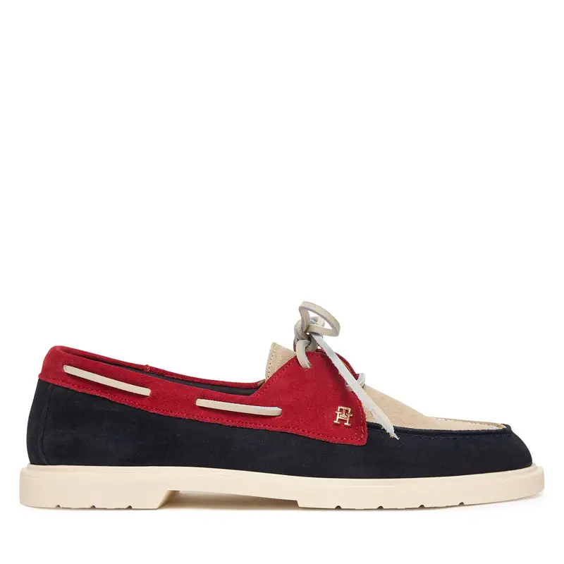 Scarpe basse Tommy Hilfiger Light Suede Boat Shoe FW0FW09337 Blu scuro