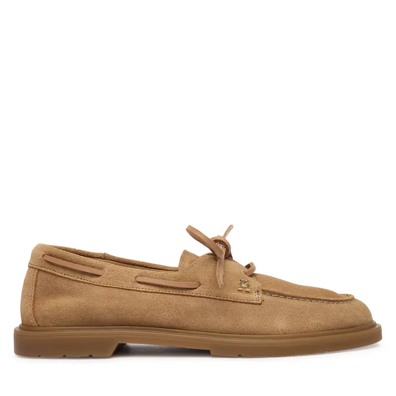 Scarpe basse Tommy Hilfiger Light Suede Boat Shoe FW0FW09337 Marrone