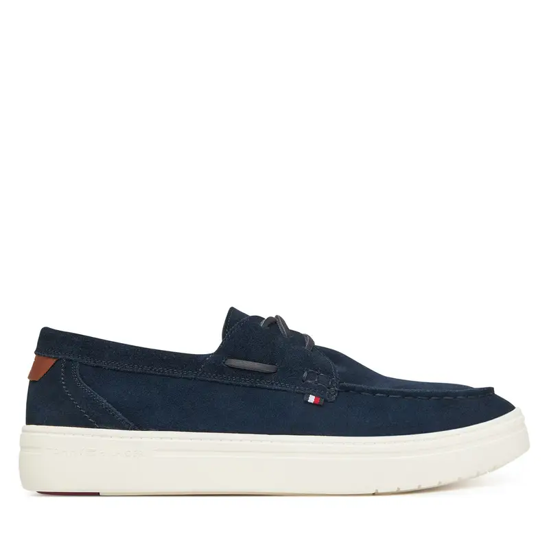 Scarpe basse Tommy Hilfiger Modern Light Hybrid Suede Boat S FM0FM05352 Blu scuro