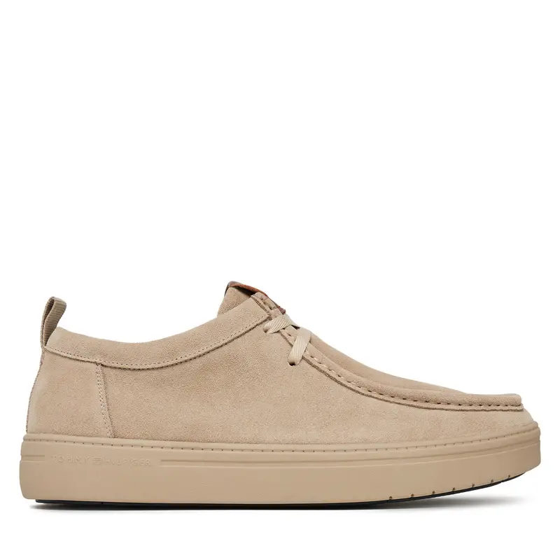 Scarpe basse Tommy Hilfiger Modern Light Suede Moc Toe Shoe FM0FM05501 Beige