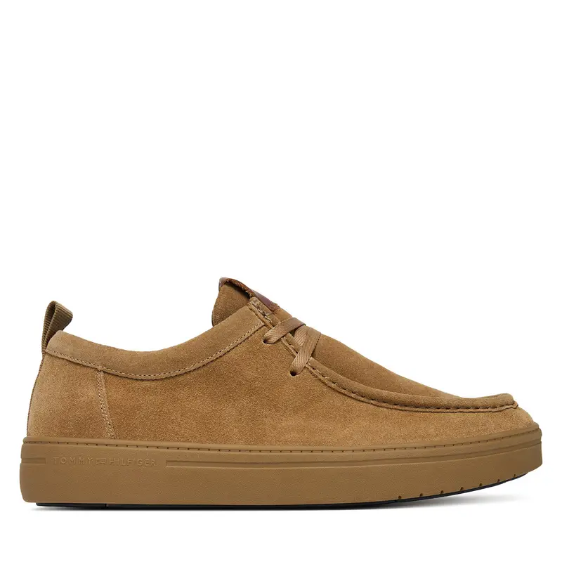 Scarpe basse Tommy Hilfiger Modern Light Suede Moc Toe Shoe FM0FM05501 Marrone