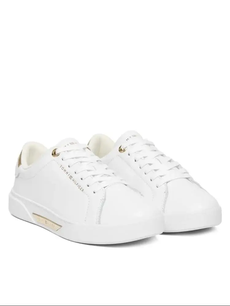 scarpe bianche donna mini logo miniatura 2