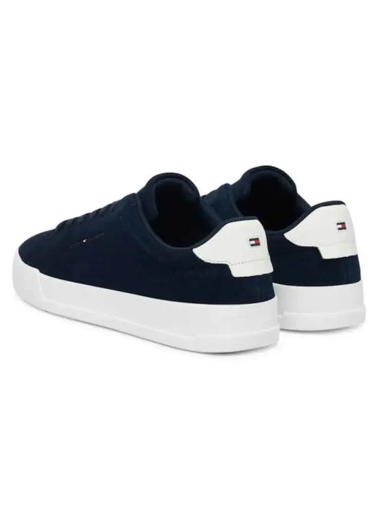 scarpe blu navy uomo logo sul retro miniatura 3