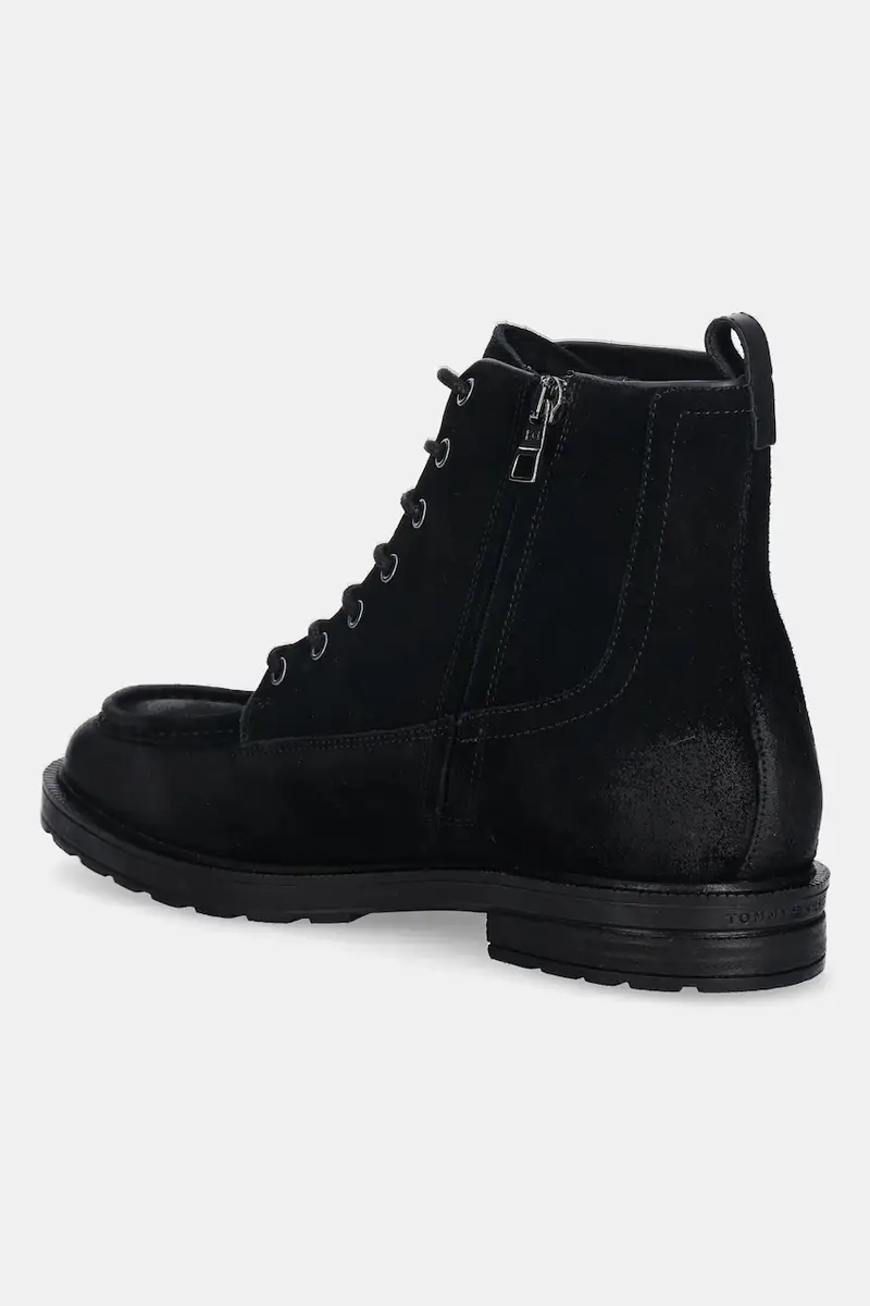 scarpe in camoscio CLEATED HILFIGER W SDE MOC BOOT uomo colore nero FM0FM05599 miniatura 3