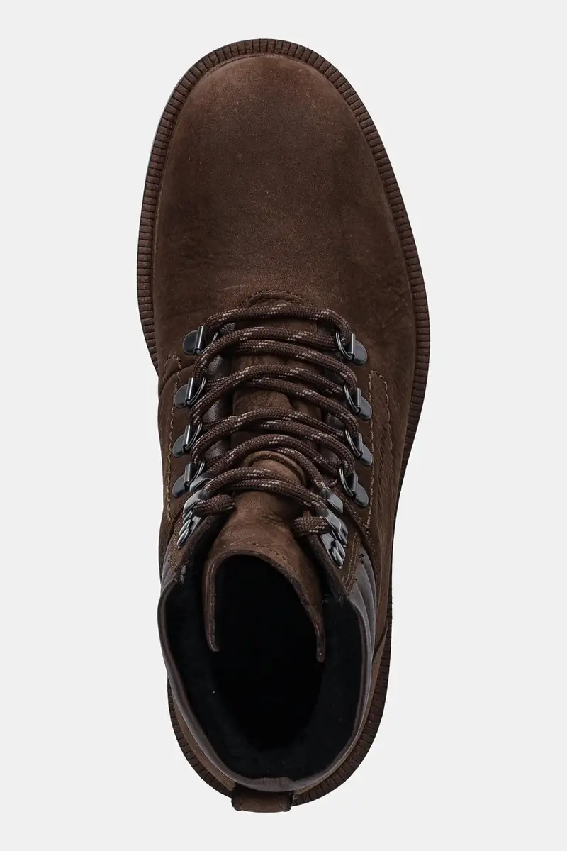 scarpe in nubuck CLEATED HILFIGER WRM HOOK BOOT uomo colore marrone FM0FM05699 miniatura 4