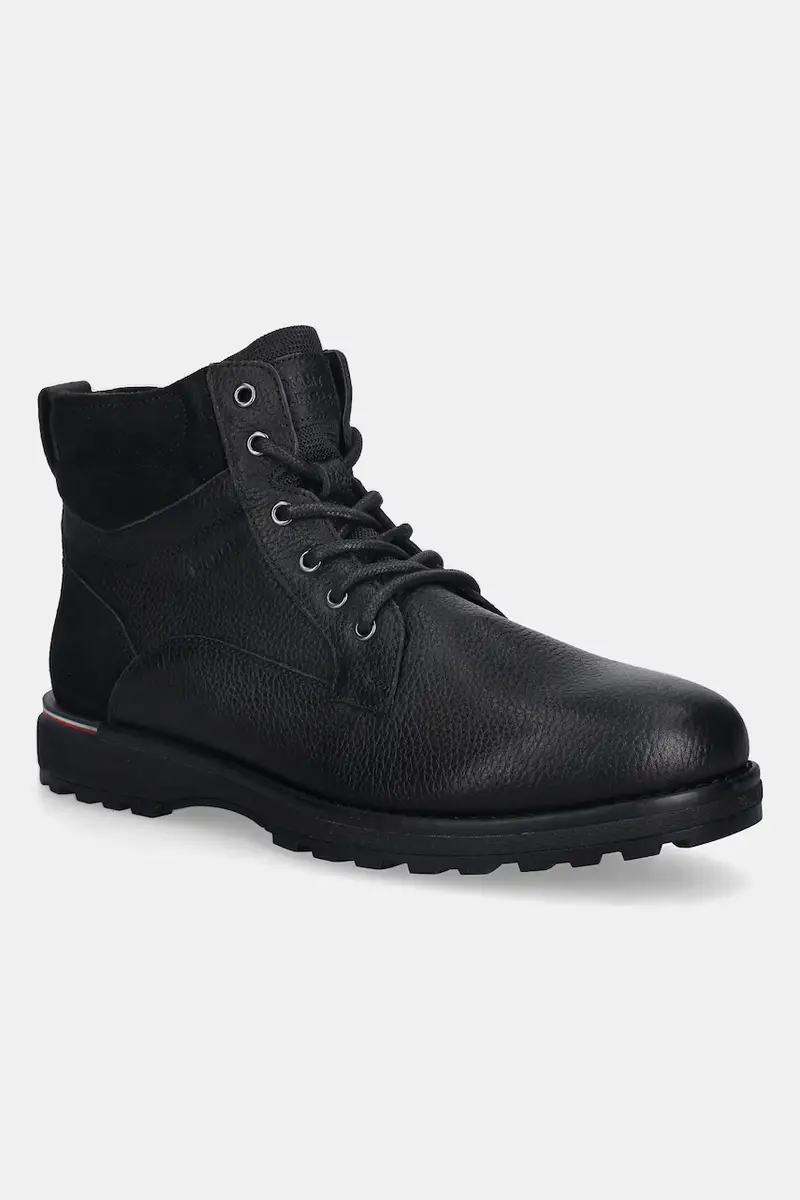 scarpe in pelle CORPORATE W LTH LACE BOOT Nero