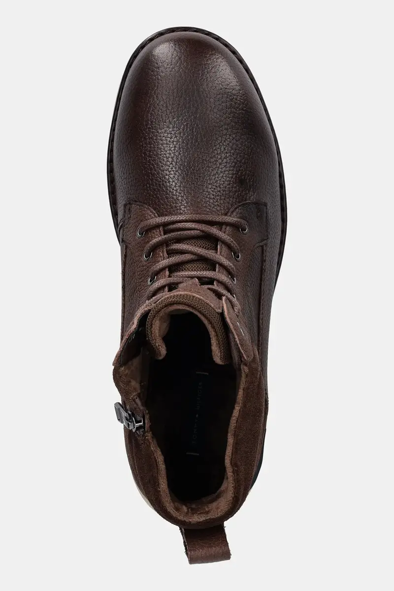 scarpe in pelle CORPORATE W LTH LACE BOOT uomo colore marrone FM0FM05606 miniatura 4