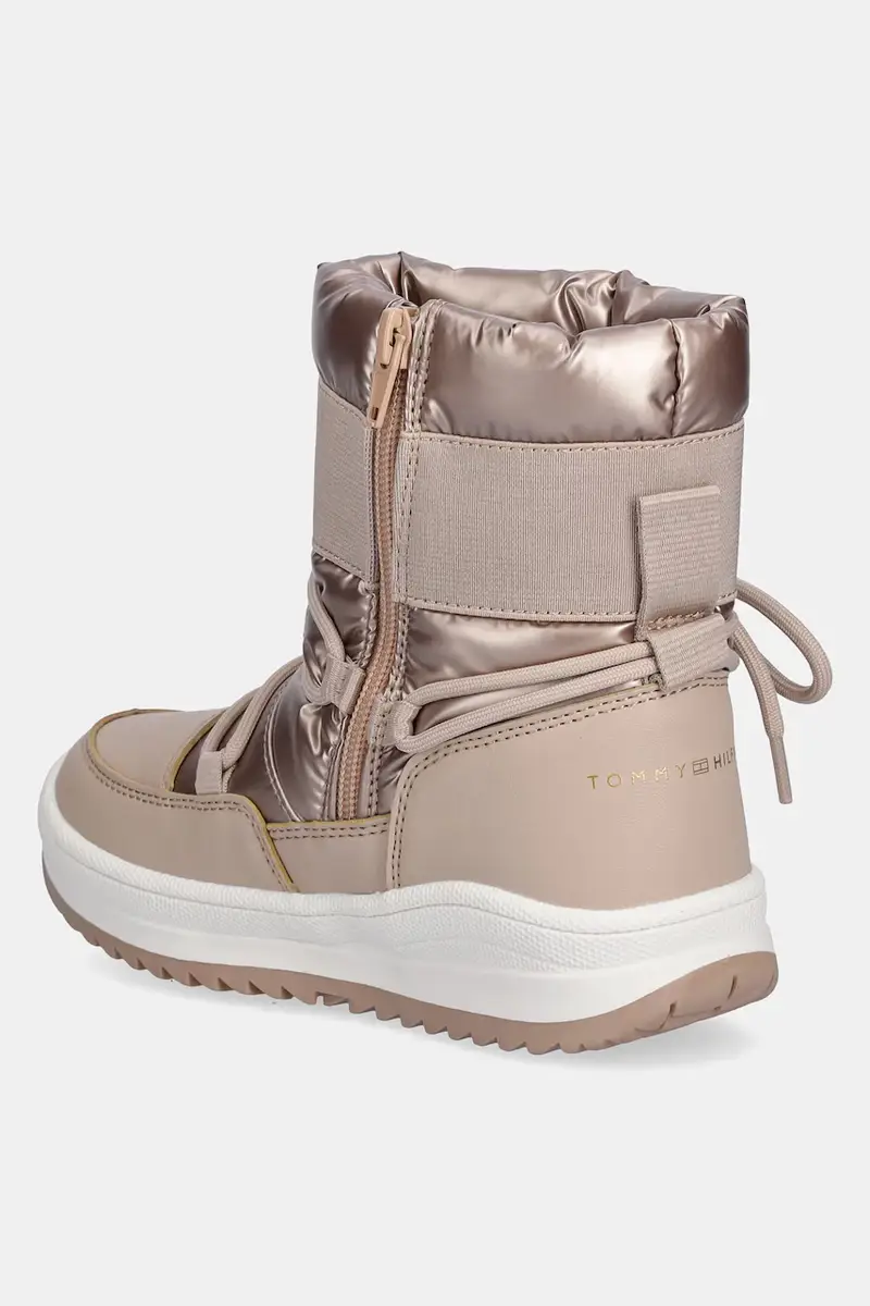 scarpe invernali bambini colore beige T3A5-34052 miniatura 3