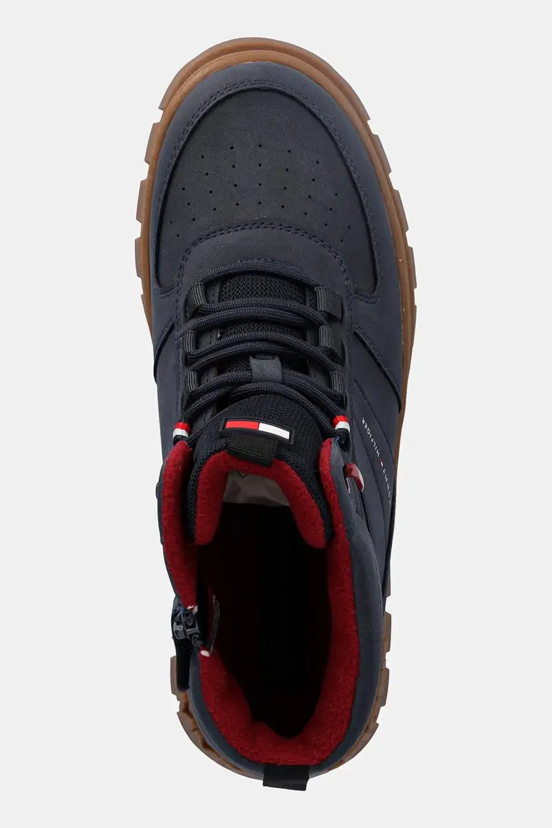 scarpe invernali bambini colore blu navy T3X5-34129 miniatura 4