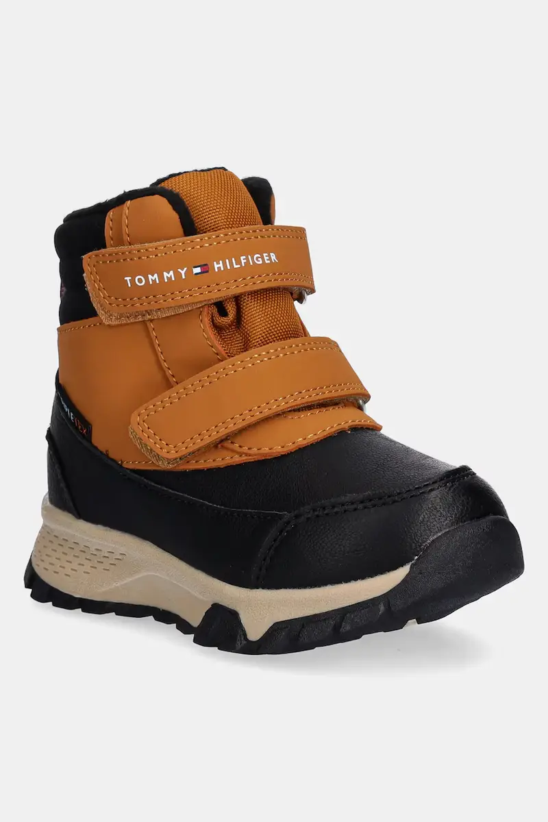 scarpe invernali bambini colore marrone T1X5-34134