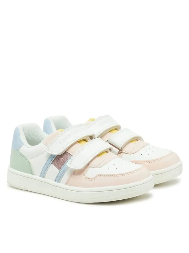 Tommy Hilfiger scarpe multicolor bambina chiusura in velcro logo sul davanti miniatura 2