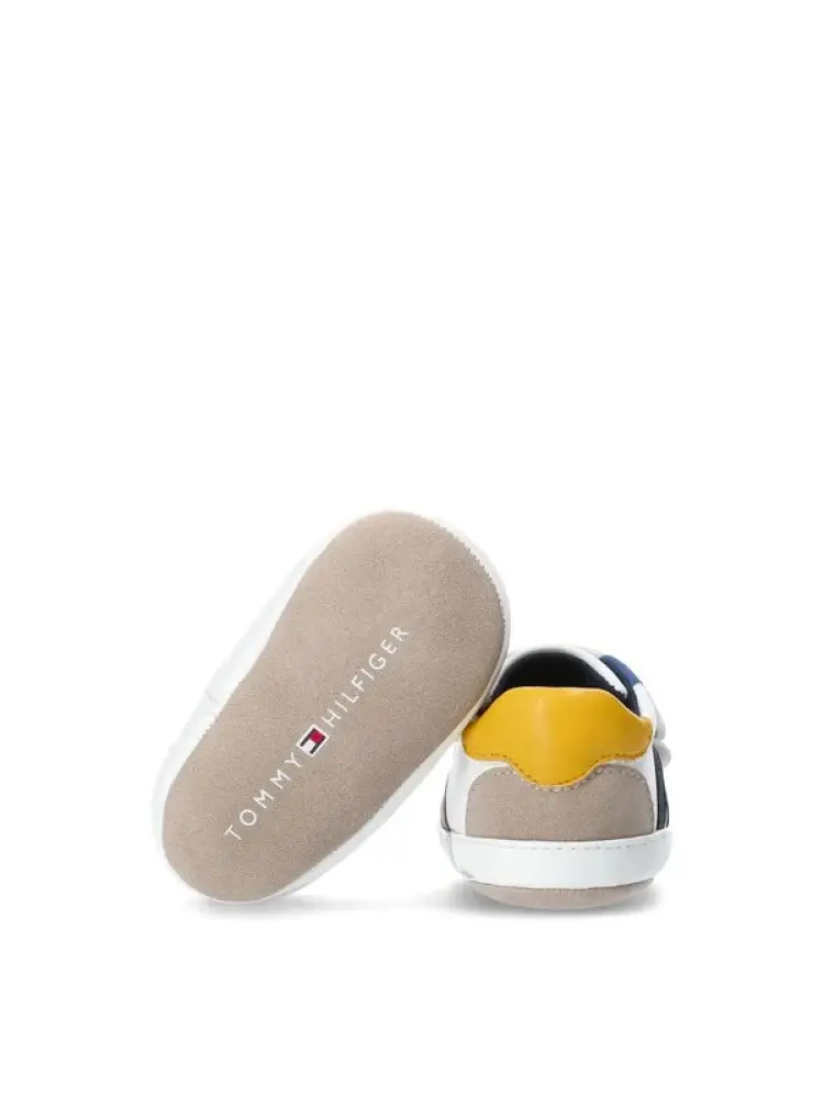 scarpe multicolor neonato in ecopelle logo sul lato miniatura 3