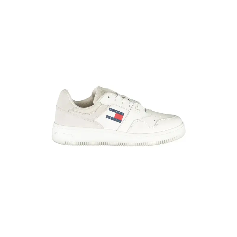 Scarpe Sneakers Bianche da Donna con Dettagli a Contrasto Bianco