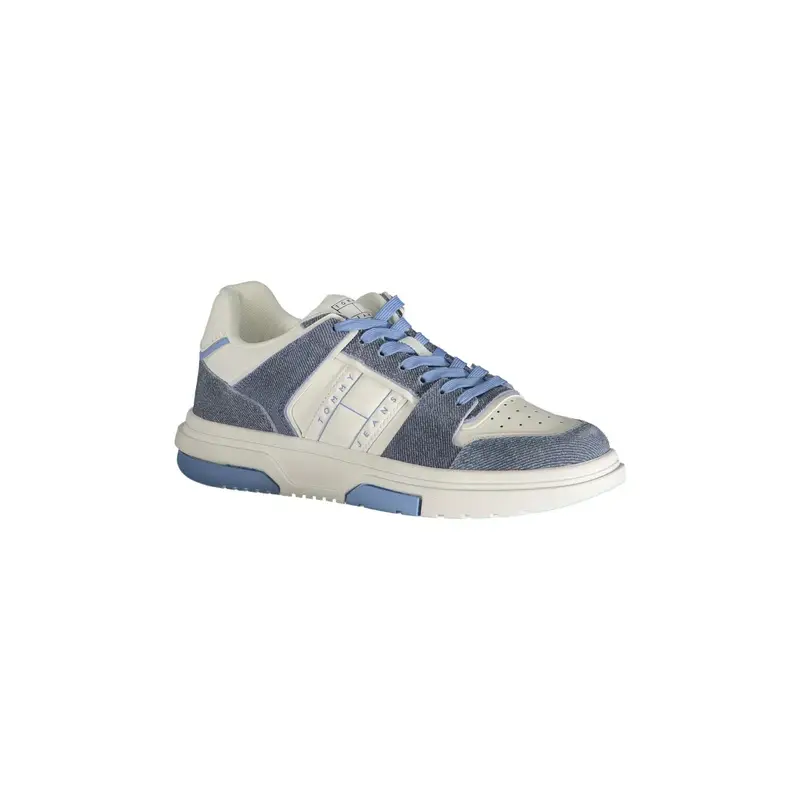 Scarpe Sneakers Donna Azzurre con Dettagli a Contrasto Azzurro miniatura 2