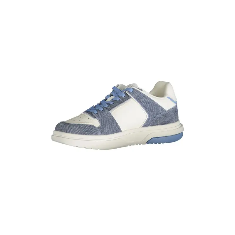 Scarpe Sneakers Donna Azzurre con Dettagli a Contrasto Azzurro miniatura 3