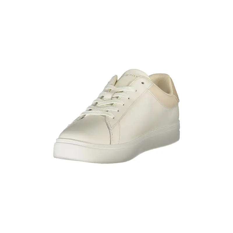 Scarpe Sneakers Donna Beige con Dettagli a Contrasto e Plantare Removibile miniatura 3