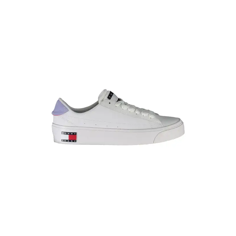 Scarpe Sneakers Donna Bianche con Dettagli a Contrasto Bianco
