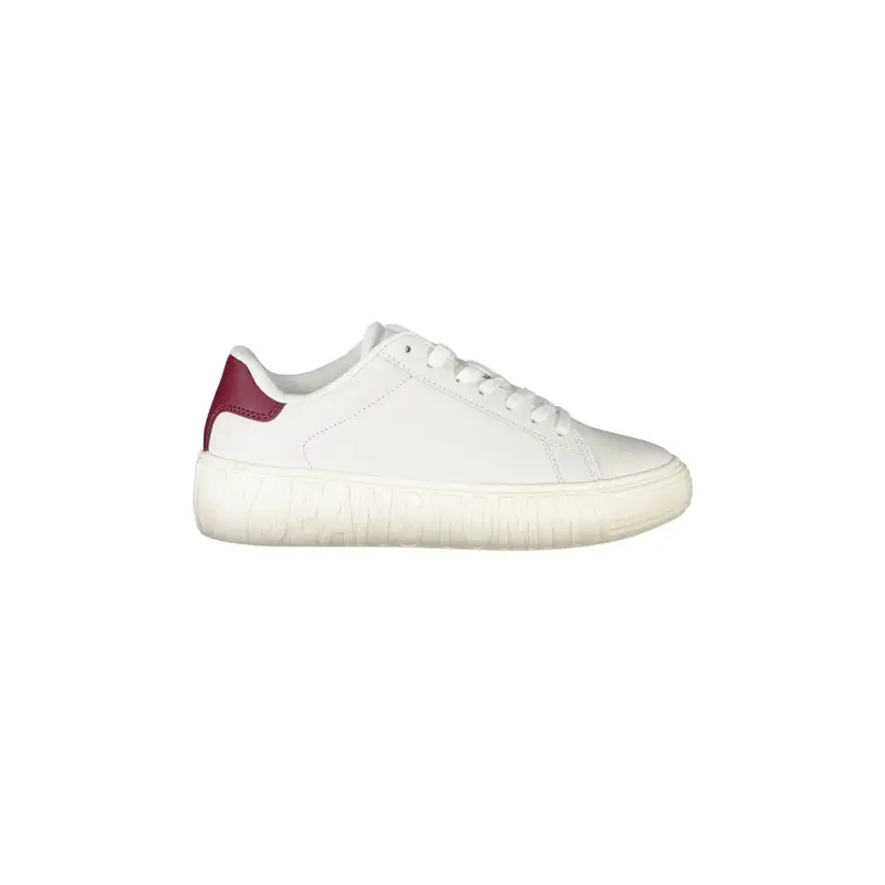 Scarpe Sneakers Donna Bianche con Dettagli a Contrasto Bianco