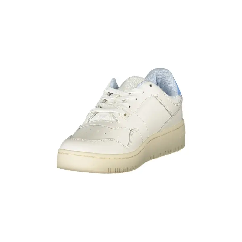 Scarpe Sneakers Donna Bianche con Dettagli a Contrasto Bianco miniatura 3