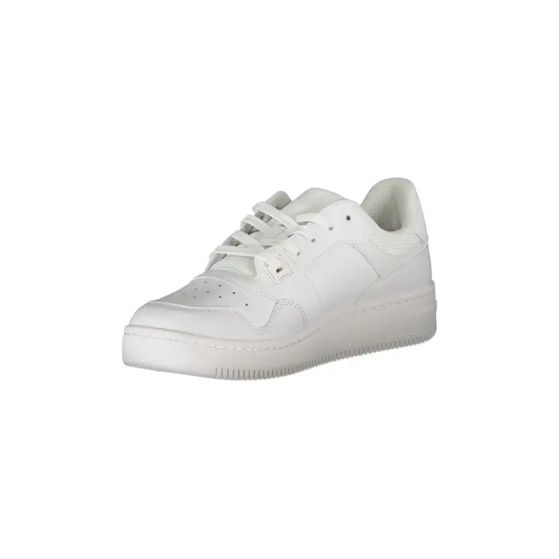Scarpe Sneakers Donna Bianche con Dettagli a Contrasto Bianco miniatura 3
