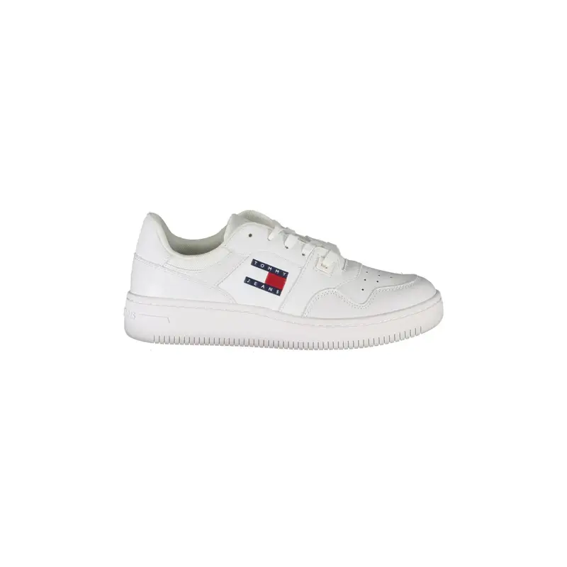 Scarpe Sneakers Donna Bianche con Dettagli a Contrasto Bianco